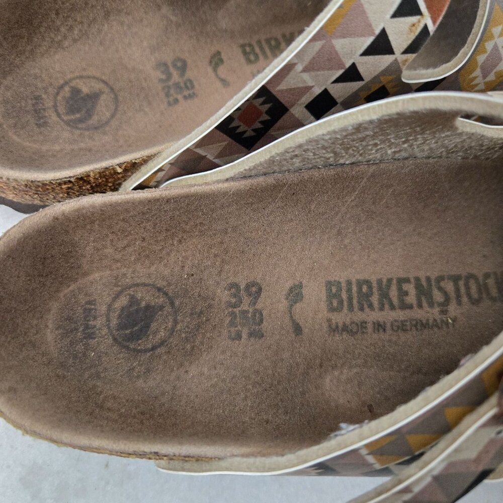 Birkenstock Florida Size 8 Fresh Vegan Ethno Mocha Birko-Flor Sandals - Picture 13 of 14